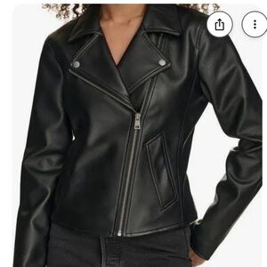 Levi's Women's Sleek Black FauxLeather Moto  Jacket